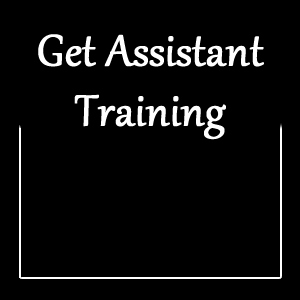 Image of text says Get Assistant Training.